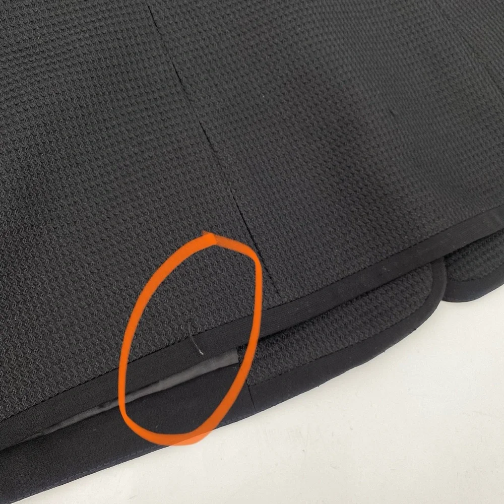 Evan-Picone Blazer Suit Jacket 16 Womens Black Waffle Texture 3 Button Career - Picture 9 of 12